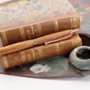 Stiftblyant i merbau og rosa guld