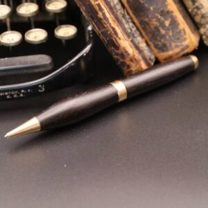 Kuglepen i sort Palisander og Bronze